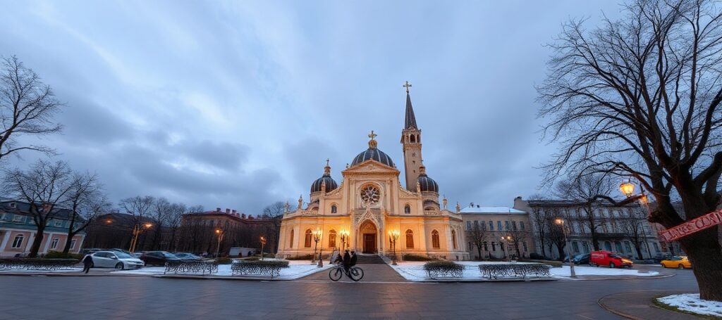 Marsz dla Życia i Rodziny w Zielonej Górze - tłum wiernych idących ulicami z transparentami o obronie życia i rodziny