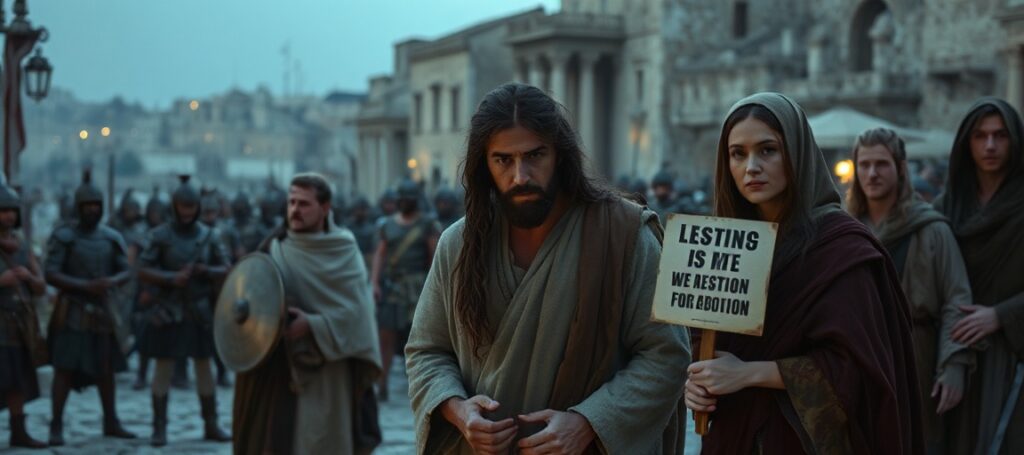 Mel Gibson podczas kręcenia filmu 'Zmartwychwstanie Chrystusa' z kontrowersyjną obsadą