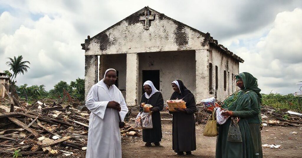 Tradycyjna katolicka misja w Maggotty na Jamajce po huraganie Melissa - brak ewangelizacji i sakramentów.