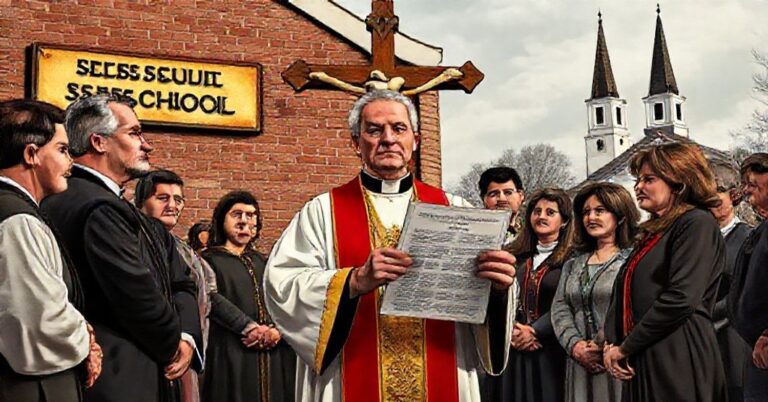 Scena katolicka w Missouri przedstawiająca senatora Joe Nicoli i jego projekt ustawy SB 1085 zakazujący 'przejścia' dzieci w szkołach