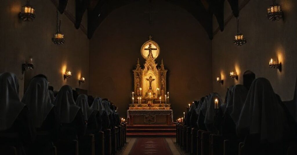 Niezachowany kaplica w Elblągu podczas mistyfikacji liturgicznej pod przewodnictwem "biskupa" Wojciecha Skibickiego