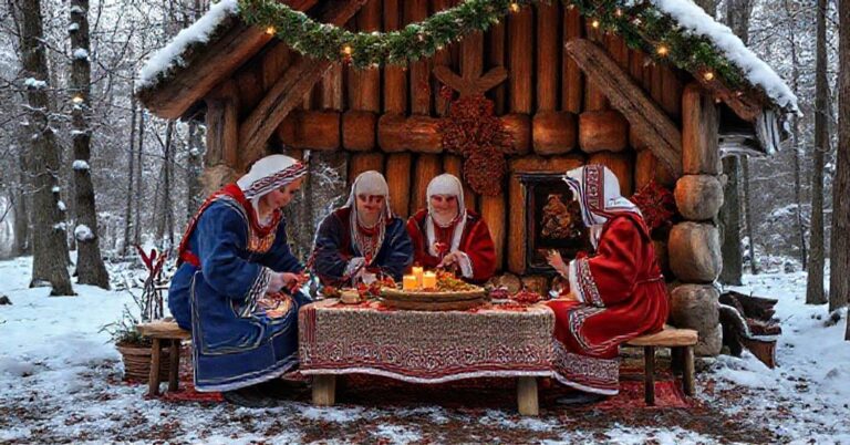 Młody seminarzysta modli się w tradycyjnym kościele z freskami świętych męczenników.