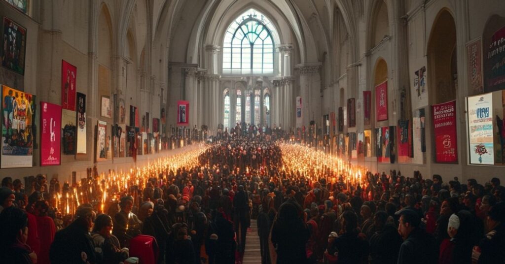 Wizerunek tradycyjnej mszy świętej zastąpiony przez nowoczesną pseudoliturgię w Bazylice Matki Bożej w Minneapolis.