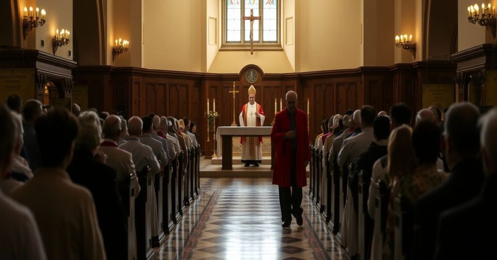 Sobór w Przemyslu z fałszywym biskupem Stanislawem Jamrozekiem podczas pseudo-Eucharystii dla osób konsekrowanych