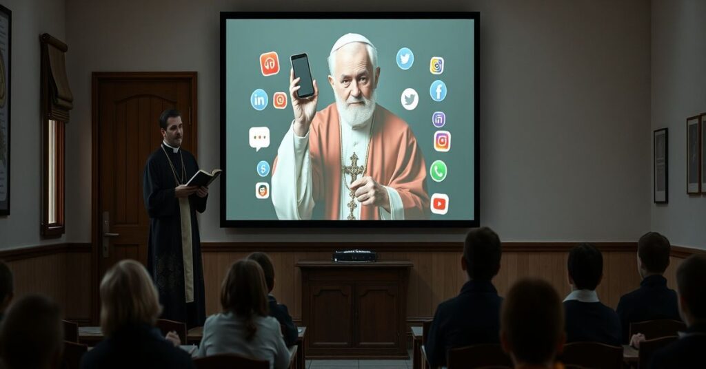 Tradycyjna klasa katolicka w Zamościu z dziećmi uczyć się modernistycznej herezji o Carlo Acutisie