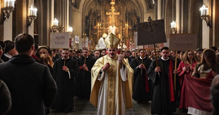 Procesja Chrystusa Króla w Przemyślu pod przewodnictwem „bp" Stanisława Jamrozka - modernistyczna parodia królewskiej godności Chrystusa