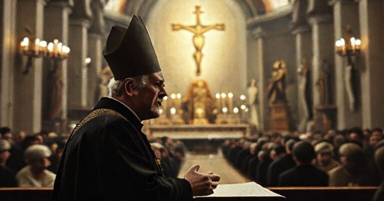 Józef Guzdek podczas modernistycznej Pasterki w archikatedrze w Białymstoku