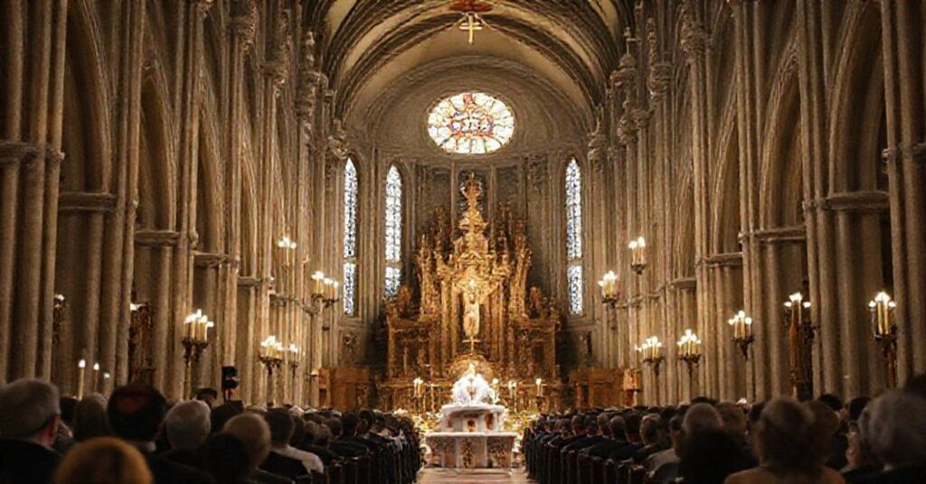 Solemne uroczystość w Poznańskiej katedrze z modernistyczną 'mszą' św. Cecylii