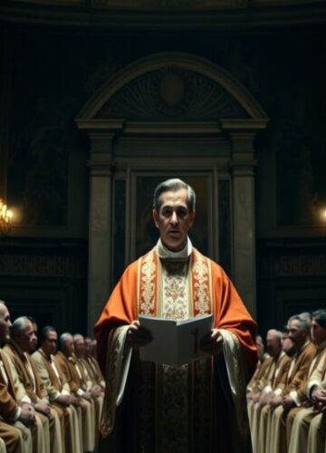 Sztuczne braterstwo Roberto Pasoliniego – krytyka modernistycznej apostazji Roberto Pasolini wygłasza kazanie w Auli Pawła VI o fałszywym braterstwie jako drodze do nawrócenia