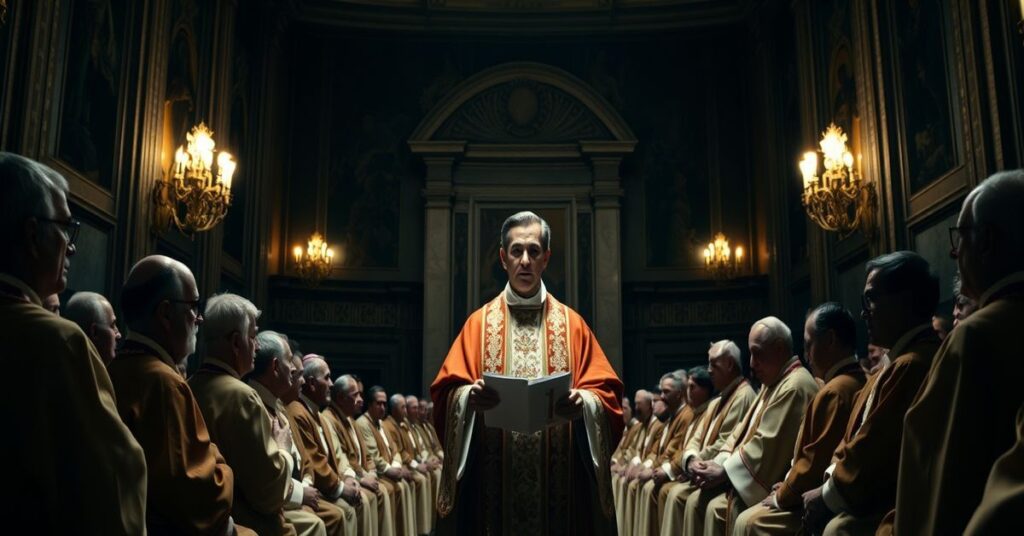 Roberto Pasolini wygłasza kazanie w Auli Pawła VI o fałszywym braterstwie jako drodze do nawrócenia