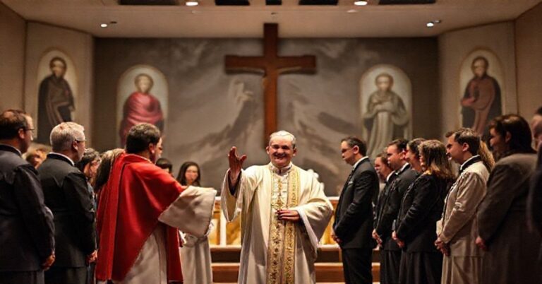 Uroczystość w Poznańskim Archidiecezjalnym Centrum Katechumenalnym, gdzie "bp" Grzegorz Balcerek wprowadza nowoczesną, pozbawioną dogmatycznej głębi formę katechumenatu.