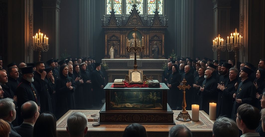 Defilowany ołtarz na Jasnej Górze z fałszywymi relikwiami "męczenników" podczas modernistycznego spektaklu