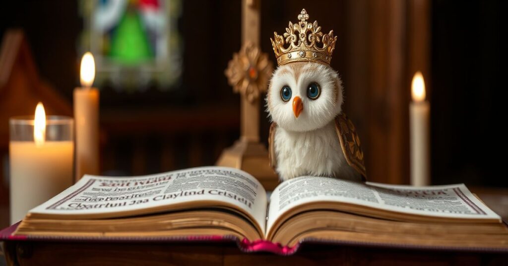 Modlitwa wiernych przed obrazem Chrystusa Króla w tradycyjnym kościele