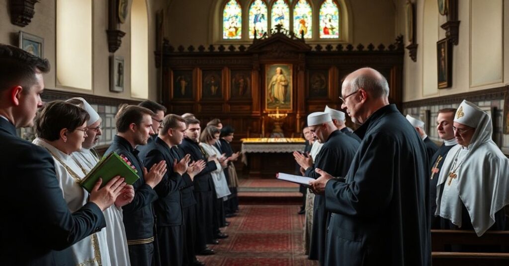 Prorocza modlitwa za zmarłych w Wyższym Seminarium Duchownym "Hosianum" w Olsztynie