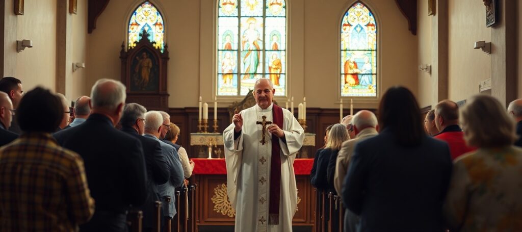 Sobótna Msza pożegnalna z ojcem Waldemarem Kujawą w parafii Niepokalanego Poczęcia NMP w Udziale na Białorusi.