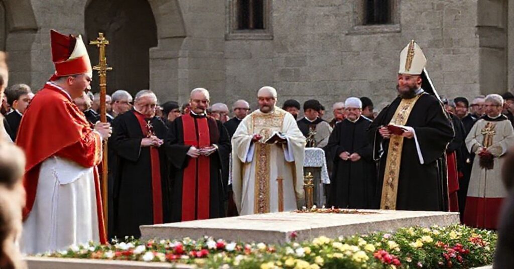 Uroczystość przy grobie Jana Pawła II w Wadowicach z udziałem schizmatycznego "kardynała" Konrada Krajewskiego i karmelity "o." Szczepana Praśkiewicza