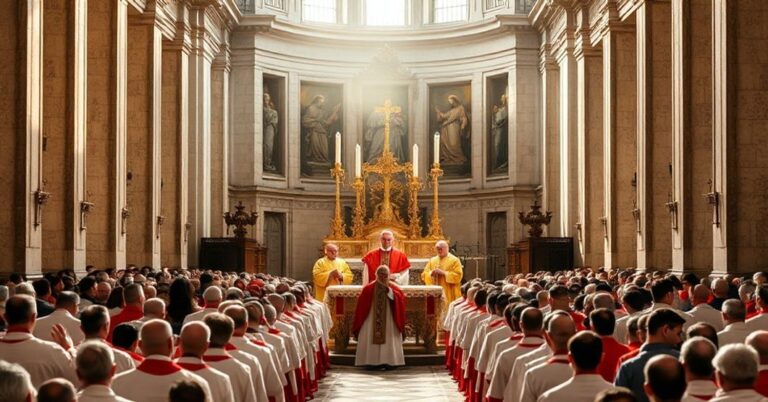 Sobótka Msza św. w nadzwyczajnej formie rytu rzymskiego odprawiana przez "kardynała" Raymonda Leo Burke'a w Bazylice św. Piotra w okresie "pielgrzymki Summorum Pontificum"