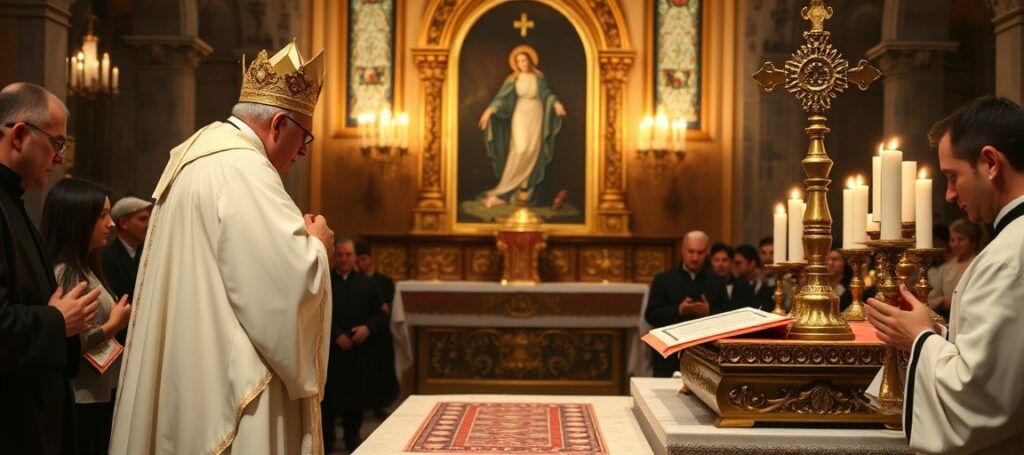 Uroczysta Msza Trydencka w Sanktuarium Jasnogórskim podczas Liturgii Czasu Krwi Chrystusa – tradycyjne nabożeństwo w obronie wiary przeciw modernistycznym reformom