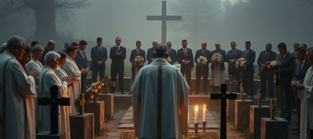 Uroczysta Msza Święta w formie nadzwyczajnej na Wzgórzach Wuleckich we Lwowie ku czci pomordowanych profesorów lwowskich - tradycyjne katolickie nabożeństwo zamiast bezbożnego hołdu dyplomatycznego.