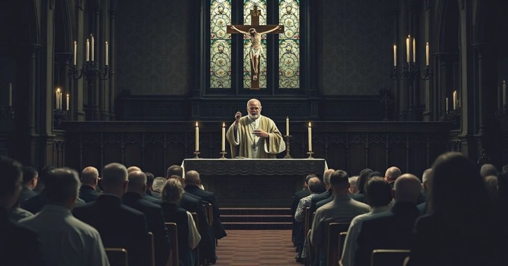 Tradycyjna msza katolicka po zamachu terrorystycznym w Sydney