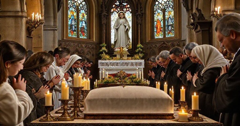 Uroczyste nabożenstwo w tradycyjnym polskim sanktuarium karmelitańskim z relikwiami św. Teresy od Dzięciątka Jezus oraz jej rodziców św. Ludwika i Zelii Martin.