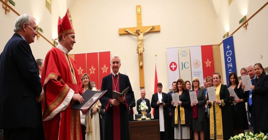 Uroczystość wręczenia nagród im. „ks. Stanisława Musiała” w Collegium Novum UJ w obecności fałszywego kardynała Grzegorza Rysia