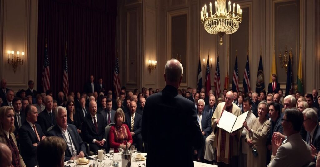 Nieszczęśliwe zebranie modlitewne w Waszyngtonie z udziałem aktora Jonathana Roumie prowadzącego Różaniec Miłosierdzia przed politykami i fałszywymi biskupami.