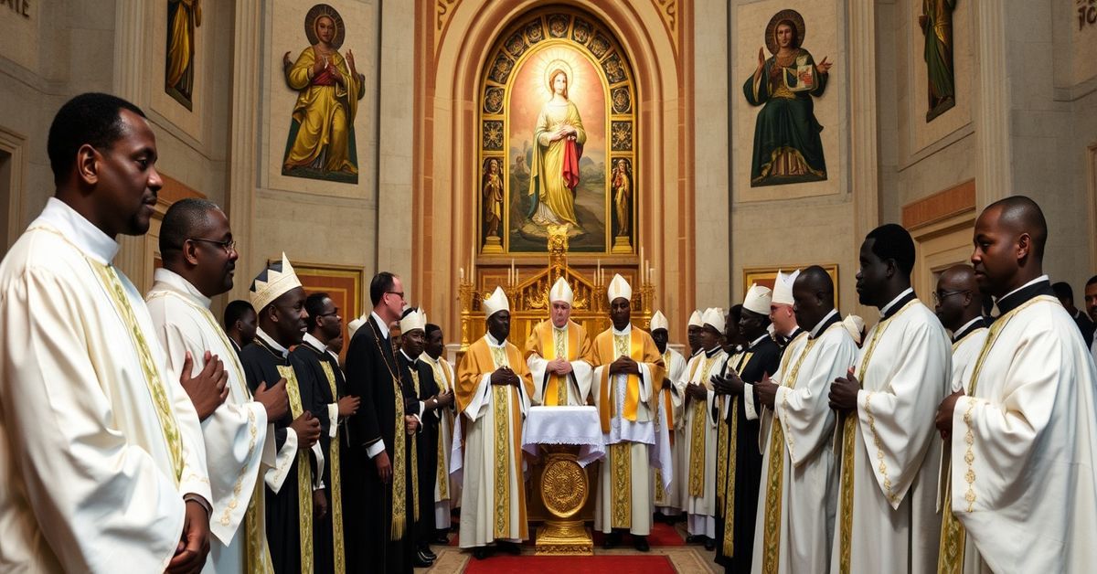 Zbór fałszywych biskupów w Narodowym Sanktuarium Niepokalanego Poczęcia w Waszyngtonie podczas pseudomszy