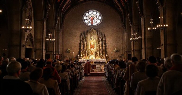 Degradowany kościół pw. Najświętszej Maryi Panny na Piasku we Wrocławiu podczas neokatechetycznego zgromadzenia