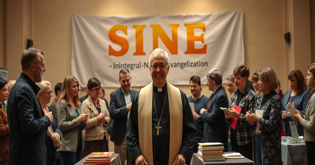 Ojciec Marcin Zubik i świeccy katechiści w akcji ewangelizacyjnej w stylu neokościelnym