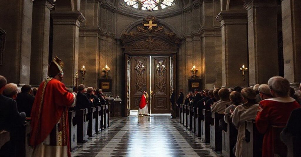 Sobór św. Pawła - zamknięcie Drzwi Świętych przez kardynała Harveya podczas fałszywego jubileuszu 2025