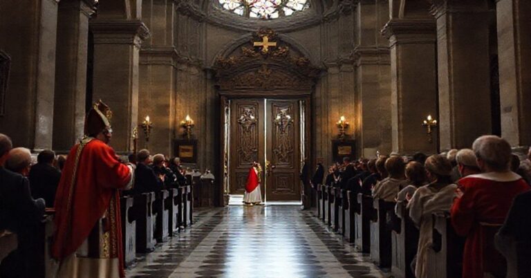 Sobór św. Pawła - zamknięcie Drzwi Świętych przez kardynała Harveya podczas fałszywego jubileuszu 2025