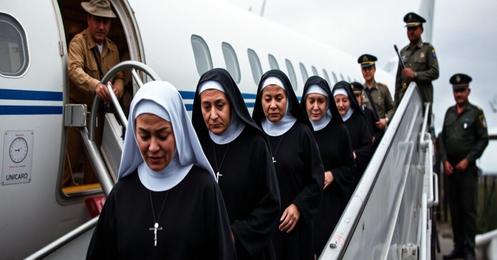 Zdjęcie zakonnic opuszczających Nikaraguę w atmosferze lęku i prześladowania