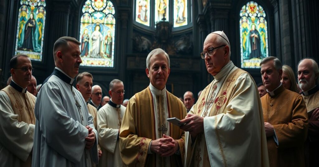 Scena nominacji Andrzeja Józwowicza na nuncjusza apostolskiego w posoborowym kościele