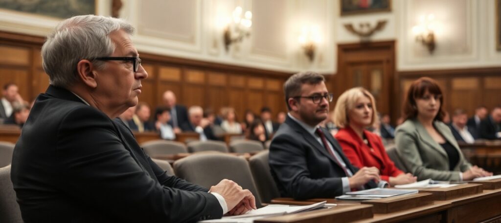 Obrady Sejmu dotyczące projektu o religii w szkole z udziałem Krystyny Szumilas i innych polityków.