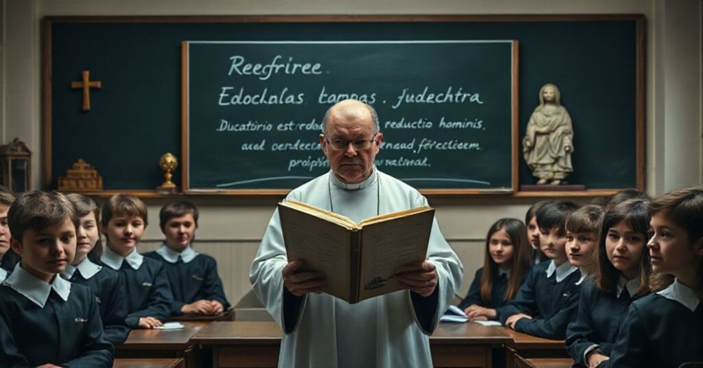 Scena katolickiej edukacji tradycyjnej w Polsce przed reformą edukacyjną.