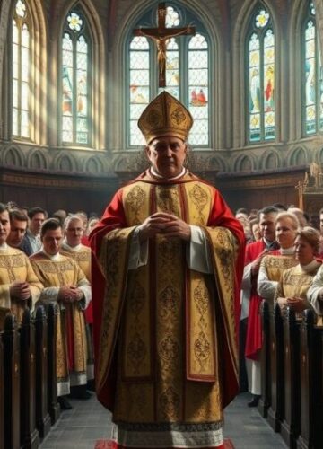 Kardynał i duchowni w tradycyjnym kościele katolickim, wyraz troski i oddania wobec prawdziwej wiary w obliczu modernistycznej rewolucji