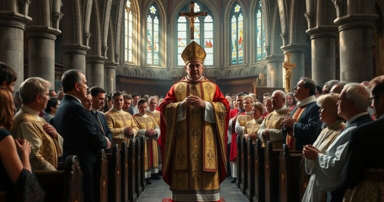 Kardynał i duchowni w tradycyjnym kościele katolickim, wyraz troski i oddania wobec prawdziwej wiary w obliczu modernistycznej rewolucji