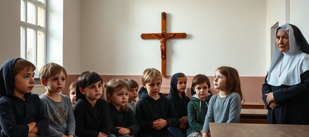 Wizerunek Oratorium Tęcza w Poznaniu - dzieci w świetlicy socjoterapeutycznej bez widocznych elementów wiary katolickiej