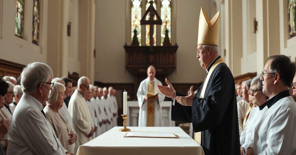 Fałszywy biskup Krzysztof Nitkiewicz prowadzący herezję podczas Dnia Chorych w Sandomierzu