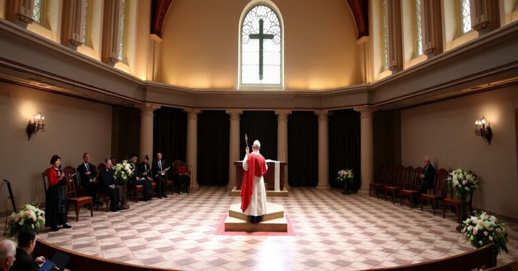 Kard. Pietro Parolin przemawia w katedrze w Kopenhadze, symbolizując redukcję misji Kościoła do naturalistycznego aktywizmu.