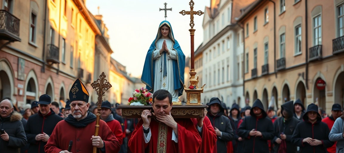 Pielgrzymka figurki Matki Bożej Fatimskiej w Szwajcarii z udziałem tysięcy wiernych i „kardynała” António Marto.