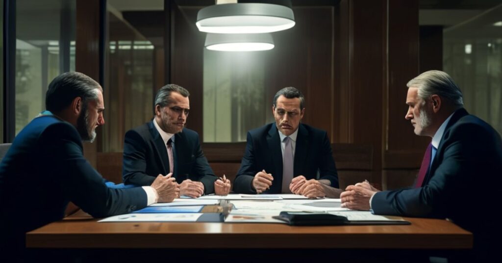 Scena pertraktacji dyplomatycznych w Abu Zabi między delegacjami Ukrainy, Rosji i USA w 2026 roku