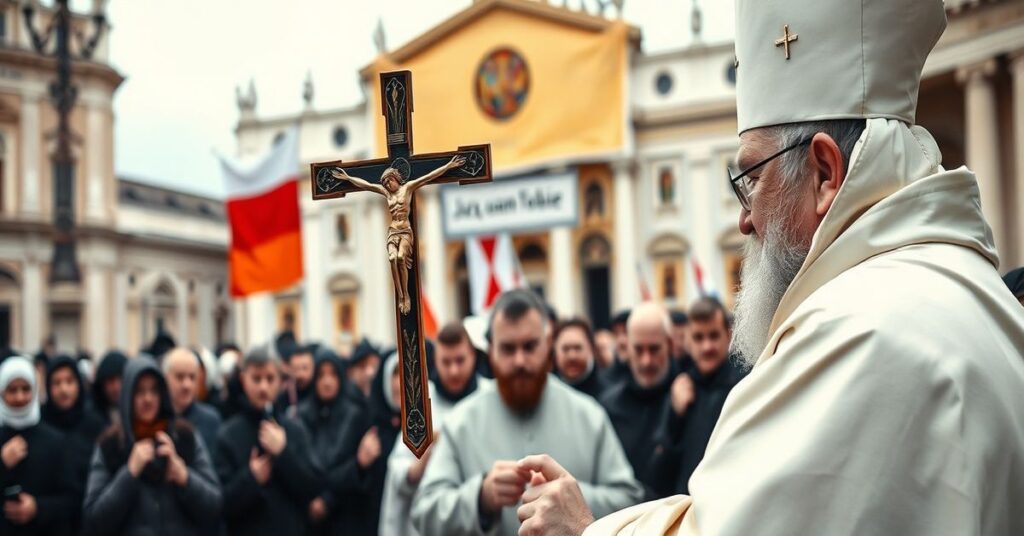 Grupa polskich pielgrzymów podczas audiencji generalnej z papieżem Leonem XIV w środę popielcową 2026 roku.