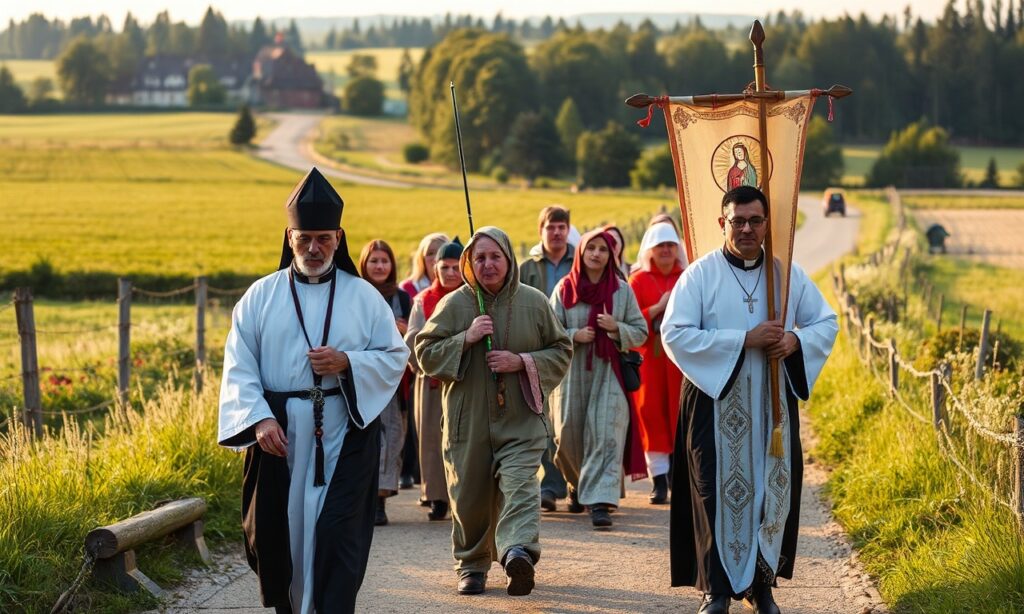 Grupa pobożnych katolików pod przewodnictwem księdza Andrzeja Oczachowskiego wędruje co miesiąc z Międzyrzecza do sanktuarium Matki Bożej Cierpliwie Słuchającej w Rokitnie.