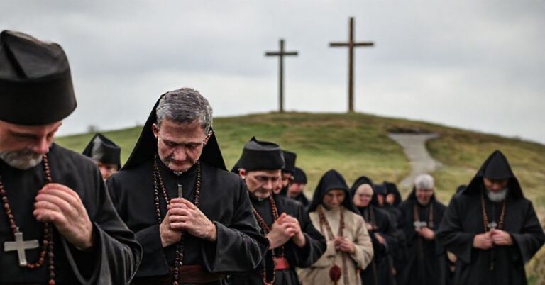 Pielgrzymka katolicka w Gębicach z udziałem "biskupa" Adriana Puta i Piotra Wadowskiego