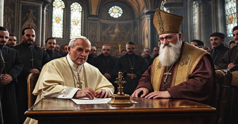 Papież Leon XIV i patriarcha Konstantynopolitański Bartłomiej I podpisują ekumeniczną deklarację w Stambule