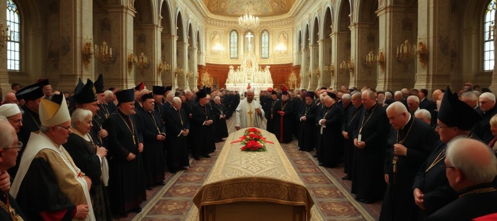 Uroczysty pogrzeb abp. Józefa Michalika w bazylice archikatedralnej w Przemyślu z udziałem hierarchów sekty posoborowej