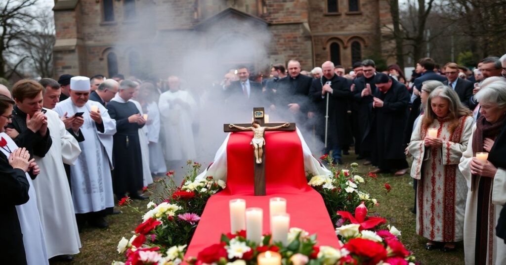 Uroczysty pogrzeb posła Łukasza Litewki w tradycyjnym katolickim kontekście