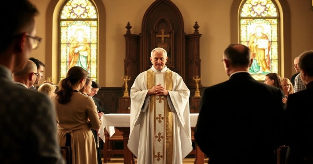 Pogrzeb matki Jacka Pyla w tradycyjnym kościele katolickim